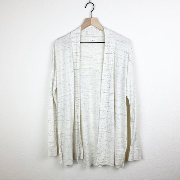 Lou & GreyOatmeal Heathered Long Cardigan - Picture 3 of 7